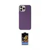 ieg™ iPhone 14 Pro Max Kılıf Kutup Doku Koleksiyonu - Siyah Buffer Hayalet Cam Ekran Koruyucu