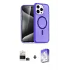 ieg™ iPhone 14 Pro Max Kılıf Nova Asil Prime - Siyah Bilvis 5in1 3D Magic Cam Ekran Koruyucu + Bilvis Titan Kamera Lens - GS