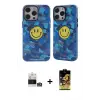 ieg™ iPhone 14 Pro Max Kılıf Nova Doku Koleksiyonu - Siyah Buffer Cam Ekran Koruyucu + Bilvis Titan Kamera Lens - GS