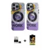 ieg™ iPhone 14 Pro Max Kılıf Nova Doku Koleksiyonu - Siyah Buffer Cam Ekran Koruyucu + Bilvis Titan Kamera Lens - DNMR