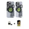 ieg™ iPhone 14 Pro Max Kılıf Nova Doku Koleksiyonu - Siyah Buffer Cam Ekran Koruyucu + Bilvis Titan Kamera Lens - GS