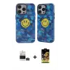 ieg™ iPhone 14 Pro Max Kılıf Nova Doku Koleksiyonu - Siyah Buffer Cam Ekran Koruyucu + Bilvis Titan Kamera Lens - GD