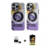 ieg™ iPhone 14 Pro Max Kılıf Nova Doku Koleksiyonu - Siyah Buffer Cam Ekran Koruyucu + Bilvis Titan Kamera Lens - GD