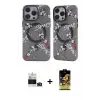 ieg™ iPhone 14 Pro Max Kılıf Nova Doku Koleksiyonu - Siyah Buffer Cam Ekran Koruyucu + Bilvis Titan Kamera Lens - DNMR