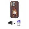 ieg™ iPhone 14 Pro Max Kılıf Nova Form Koleksiyonu - Siyah Bilvis 5in1 3D Magic Cam Ekran Koruyucu + Raze Metal Kamera Lens - GS