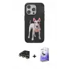 ieg™ iPhone 14 Pro Max Kılıf Nova Form Koleksiyonu - Siyah Bilvis 5in1 5D Magic Hayalet Cam Ekran Koruyucu + Raze Metal Kamera Lens - GD