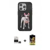ieg™ iPhone 14 Pro Max Kılıf Nova Form Koleksiyonu - Siyah Buffer Cam Ekran Koruyucu + Bilvis Titan Kamera Lens - GS