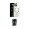 ieg™ iPhone 14 Pro Max Kılıf Nova Işık Özel Seri - Siyah 360 Mat Full Body Arka Koruyucu