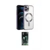 ieg™ iPhone 14 Pro Max Kılıf Nova Işık Özel Seri - Siyah 360 Mat Full Body Arka Koruyucu