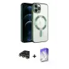 ieg™ iPhone 14 Pro Max Kılıf Nova Işık Özel Seri - Siyah Bilvis 5in1 3D Magic Cam Ekran Koruyucu + Raze Metal Kamera Lens - GD