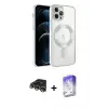 ieg™ iPhone 14 Pro Max Kılıf Nova Işık Özel Seri - Siyah Bilvis 5in1 3D Magic Cam Ekran Koruyucu + Raze Metal Kamera Lens - GD