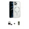 ieg™ iPhone 14 Pro Max Kılıf Nova Işık Özel Seri - Siyah Joko Magic 5D Hayalet Cam + Bilvis Titan Kamera Lens - DNMR