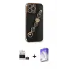 ieg™ iPhone 14 Pro Max Kılıf Nova Işık Prime - Siyah Bilvis 5in1 3D Magic Cam Ekran Koruyucu + Bilvis Titan Kamera Lens - GS