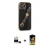 ieg™ iPhone 14 Pro Max Kılıf Nova Işık Prime - Siyah Buffer Cam Ekran Koruyucu + Bilvis Titan Kamera Lens - DNMR