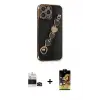 ieg™ iPhone 14 Pro Max Kılıf Nova Işık Prime - Siyah Buffer Cam Ekran Koruyucu + Bilvis Titan Kamera Lens - SH
