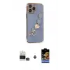 ieg™ iPhone 14 Pro Max Kılıf Nova Işık Prime - Siyah Buffer Hayalet Cam Ekran Koruyucu + Bilvis Titan Kamera Lens - GS
