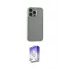 ieg™ iPhone 14 Pro Max Kılıf Nova Işık Serisi - Siyah Bilvis 5in1 3D Magic Cam Ekran Koruyucu