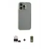 ieg™ iPhone 14 Pro Max Kılıf Nova Işık Serisi - Siyah Joko Magic 5D Hayalet Cam + Bilvis Titan Kamera Lens - SH