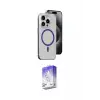 ieg™ iPhone 14 Pro Max Kılıf Odak Form Özel Seri - Siyah Bilvis 5in1 3D Magic Cam Ekran Koruyucu