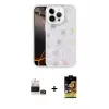 ieg™ iPhone 14 Pro Max Kılıf Odak Prime - Siyah Buffer Cam Ekran Koruyucu + Bilvis Titan Kamera Lens - GD