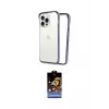 ieg™ iPhone 14 Pro Max Kılıf Pusula Asil Koleksiyonu - Siyah Buffer Hayalet Cam Ekran Koruyucu