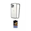 ieg™ iPhone 14 Pro Max Kılıf Pusula Asil Koleksiyonu - Siyah Buffer Hayalet Cam Ekran Koruyucu