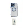 ieg™ iPhone 14 Pro Max Kılıf Pusula Form - Şeffaf Pasifik Cam Ekran Koruyucu