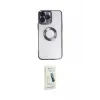 ieg™ iPhone 14 Pro Max Kılıf Pusula Form - Şeffaf Pasifik Cam Ekran Koruyucu