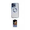 ieg™ iPhone 14 Pro Max Kılıf Pusula Form - Siyah Buffer Hayalet Cam Ekran Koruyucu