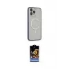 ieg™ iPhone 14 Pro Max Kılıf Siluet Işık Koleksiyonu - Siyah Buffer Hayalet Cam Ekran Koruyucu