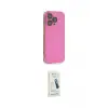 ieg™ iPhone 14 Pro Max Kılıf Siluet Minimal Özel Seri - Şeffaf Pasifik Cam Ekran Koruyucu