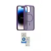 ieg™ iPhone 14 Pro Max Kılıf Siluet Minimal Prime - Şeffaf Royal Nano Ekran Koruyucu