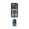 ieg™ iPhone 14 Pro Max Kılıf Siluet Modern Özel Seri - Siyah 18D Cam Ekran Koruyucu