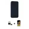 ieg™ iPhone 14 Pro Max Kılıf Vadi Çizgi Prime - Siyah Buffer Cam Ekran Koruyucu + Bilvis Titan Kamera Lens - GD