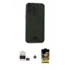 ieg™ iPhone 14 Pro Max Kılıf Vadi Çizgi Prime - Siyah Buffer Cam Ekran Koruyucu + Bilvis Titan Kamera Lens - GS