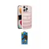 ieg™ iPhone 14 Pro Max Kılıf Yadigar Doku Özel Seri - Siyah 18D Cam Ekran Koruyucu