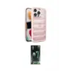 ieg™ iPhone 14 Pro Max Kılıf Yadigar Doku Özel Seri - Siyah 360 Mat Full Body Arka Koruyucu
