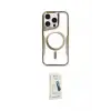 ieg™ iPhone 14 Pro Max Kılıf Yadigar Klasik Özel Seri - Şeffaf Pasifik Cam Ekran Koruyucu
