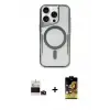 ieg™ iPhone 14 Pro Max Kılıf Yadigar Klasik Özel Seri - Siyah Buffer Cam Ekran Koruyucu + Bilvis Titan Kamera Lens - DNMR