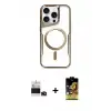 ieg™ iPhone 14 Pro Max Kılıf Yadigar Klasik Özel Seri - Siyah Buffer Cam Ekran Koruyucu + Bilvis Titan Kamera Lens - DNMR
