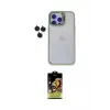 ieg™ iPhone 14 Pro Max Kılıf Yankı Asil Serisi - Siyah Buffer Cam Ekran Koruyucu