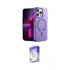 ieg™ iPhone 14 Pro Max Kılıf Yankı Çizgi - Siyah Bilvis 5in1 3D Magic Cam Ekran Koruyucu