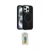 ieg™ iPhone 14 Pro Max Kılıf Yankı Form Serisi - Siyah Polymer Nano Ekran Koruyucu