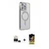 ieg™ iPhone 14 Pro Max Kılıf Zirve Doku Prime - Siyah Buffer Cam Ekran Koruyucu + Bilvis Titan Kamera Lens - SH