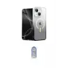ieg™ iPhone 15 Kılıf Eksen Minimal Özel Seri - Siyah Joko Magic 5D Cam