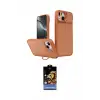 ieg™ iPhone 15 Kılıf İz Modern Prime - Siyah Buffer Hayalet Cam Ekran Koruyucu