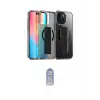 ieg™ iPhone 15 Kılıf Nova Işık Koleksiyonu - Siyah Joko Magic 5D Cam