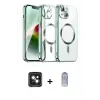 ieg™ iPhone 15 Kılıf Nova Işık Özel Seri - Siyah Joko Magic 5D Cam + PVD Metal Kamera Lens - YL