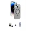 ieg™ iPhone 15 Kılıf Nova Modern Prime - Siyah Joko Magic 5D Cam + Bilvis Titan Kamera Lens - PE