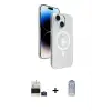 ieg™ iPhone 15 Kılıf Nova Modern Prime - Siyah Joko Magic 5D Cam + Bilvis Titan Kamera Lens - PE
